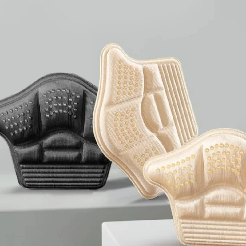 5D Antiwear Heel Pad Sneakers High Heels Rear Anti Fall Insole Self Adhesive Shoe Pads Anti Slip Heel Sticker Soft Foam Cushion