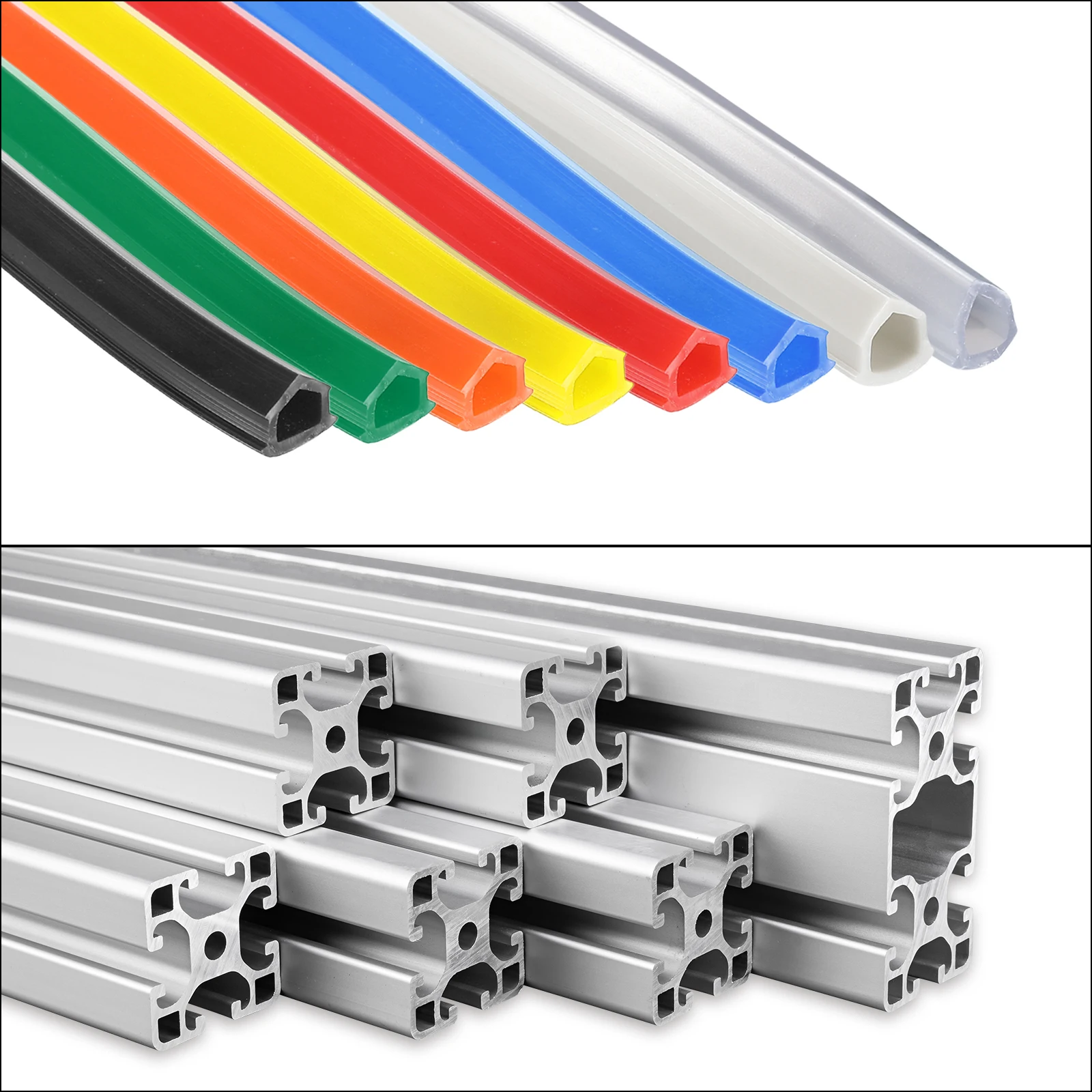 Uxcell 1Pcs 3/10Meters Aluminum Profile Slot Cover Flat Seal PVC Slot Seal Strip 6mm 2020 Series for 3D Printer Accessories