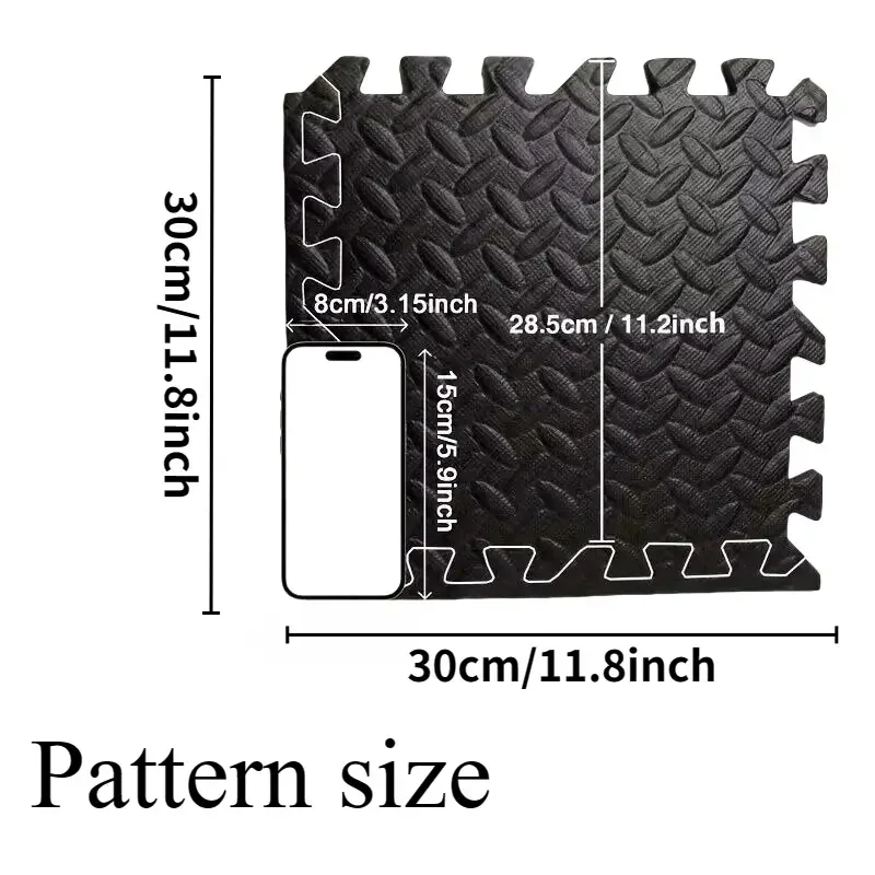 3/6/9/12/16Pcs Hot Sale EVA Foam Floor Tiles 30x30x1CM Interlocking Floor Mat Multi-Purpose Puzzle Gym Mat for Indoor Gym Home