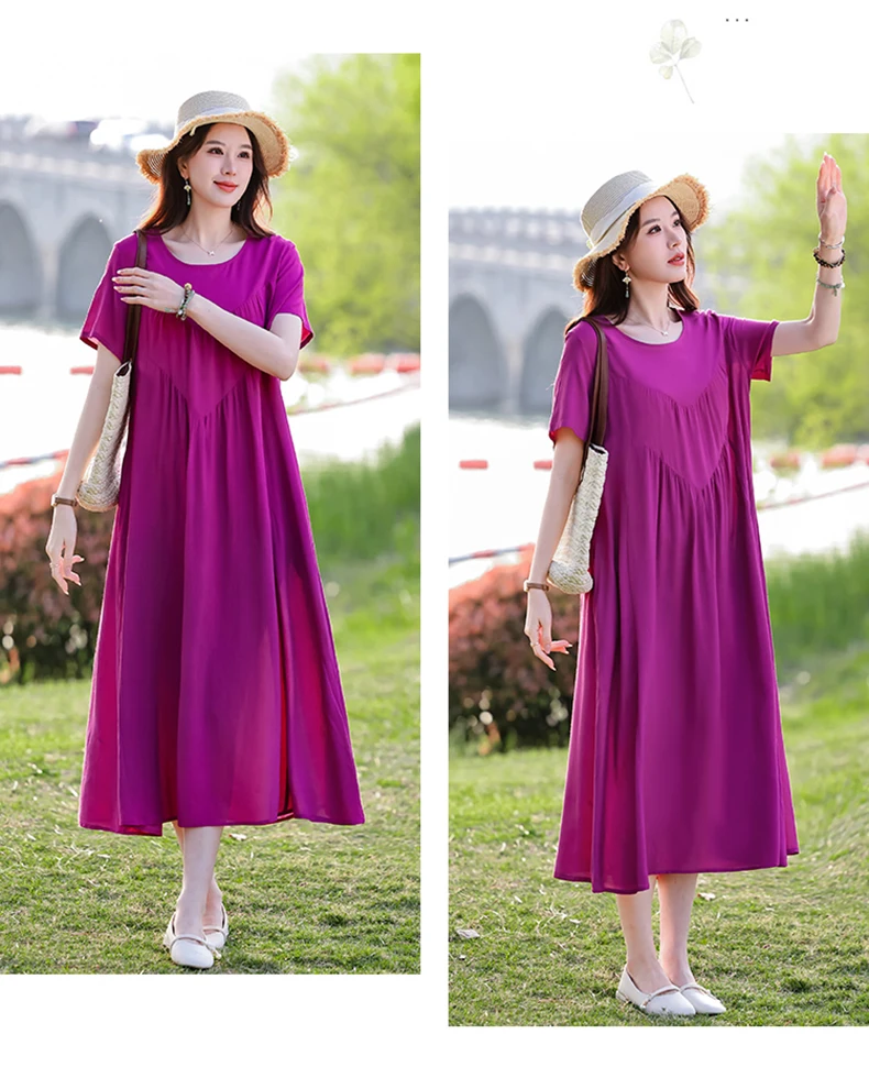 New Print plus size 2026 New Fashion Floral Printed Summer Dress Vestidos Elegant Short Sleeve Slim O-Neck Party Women clothing