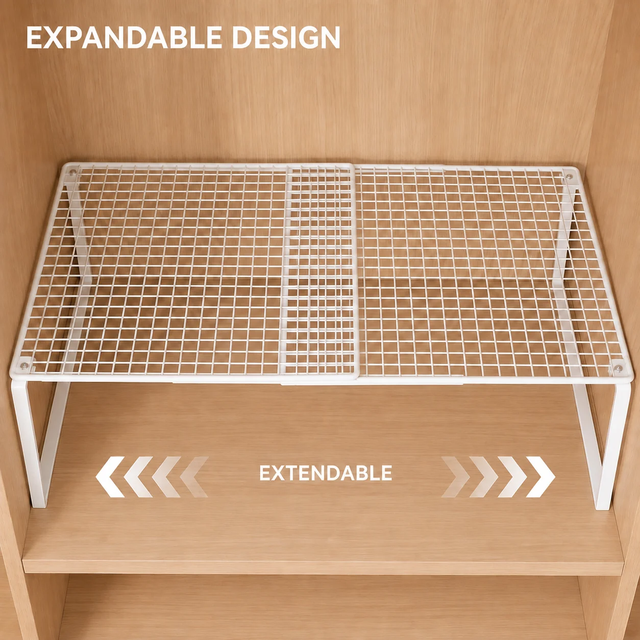 Stackable Telescopic Closet Shelf Retractable Expandable Wardrobe Divider Board Adjustable Layered Partition Cabinet Organizer