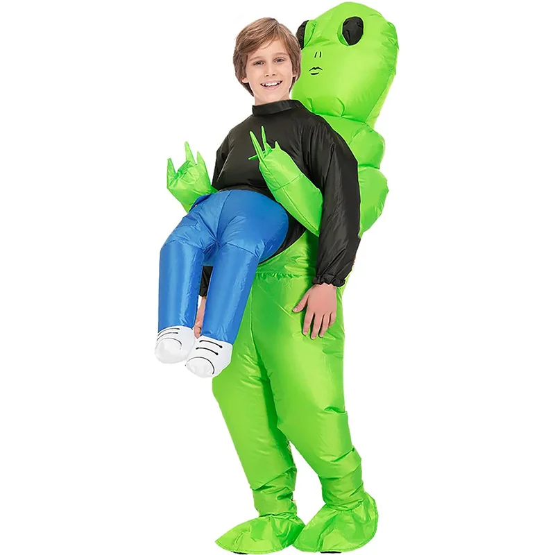 Adult Inflatable Alien Costume, Halloween Funny Party Role Play Outfit, Stage Performance Outfit for Holiday Carnival Show