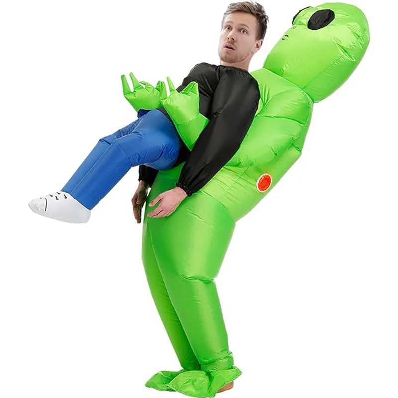 Adult Inflatable Alien Costume, Halloween Funny Party Role Play Outfit, Stage Performance Outfit for Holiday Carnival Show