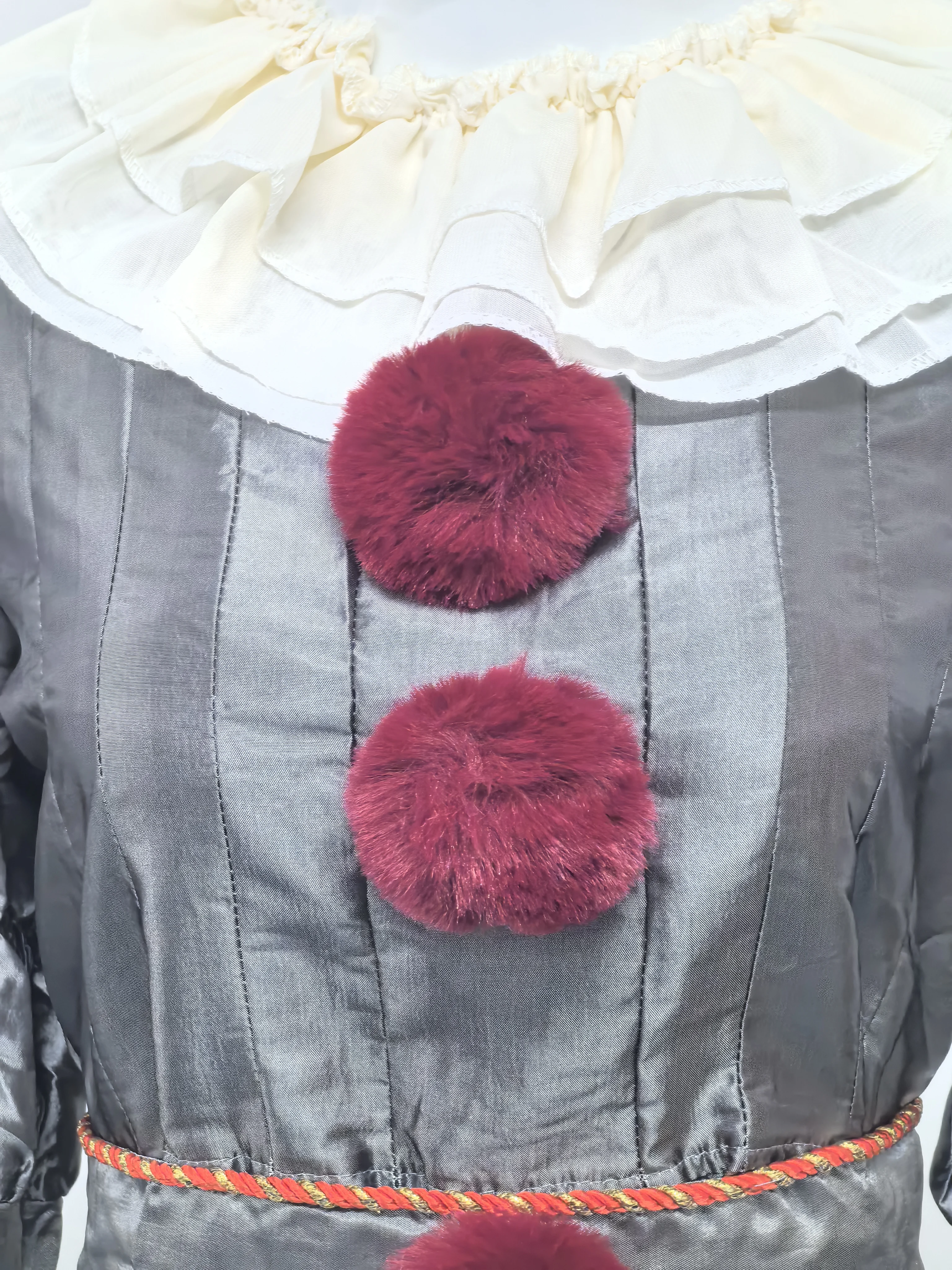 Clown Cosplay Costume Halloween Horror Outfit for Men Women Top Pants Suit Movie Halloween Uniform Outfit Party Performance