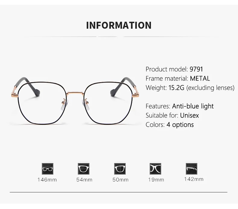 Photo-sensitive Intelligent Color-changing Glasses With Anti-blue Light Feature, Large Frame, Women's Nearsighted Glasses 9791