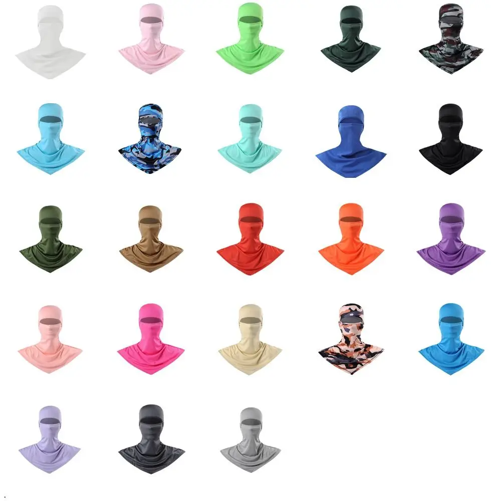 Sun/UV Protection Neck Covers Snowboarding Cycling Helmet Fishing Men Women Mesh Face Cover Balaclava Hiking Scarves Face Mask