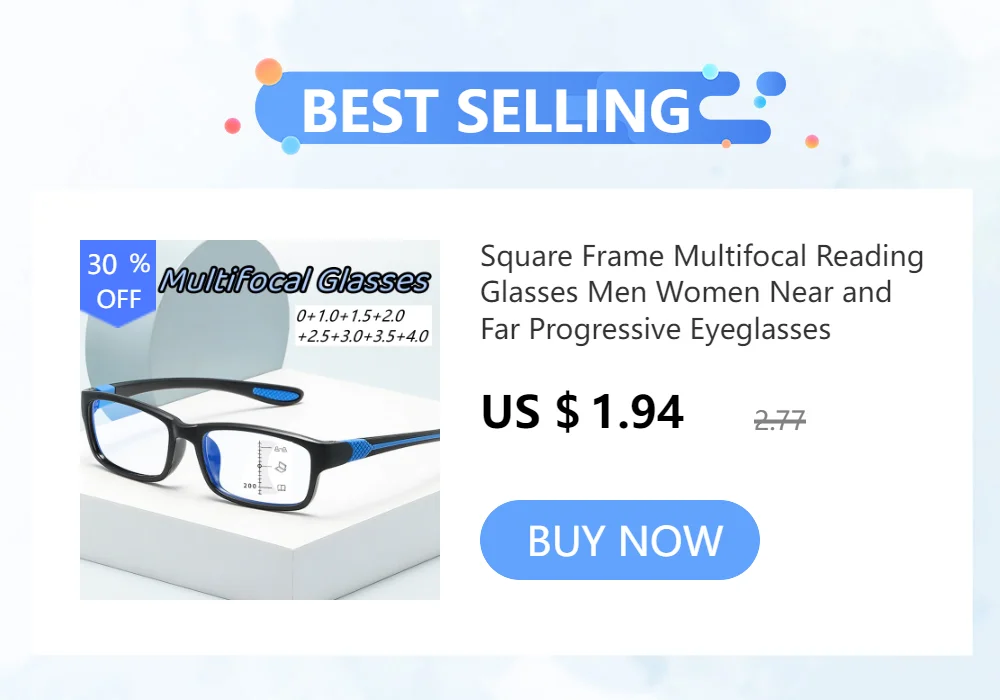 TR90 Photochromic Multifocal Reading Glasses Men Women Blue Light Blocking Progressive Eyewear Near Far Sunglasses for Sports