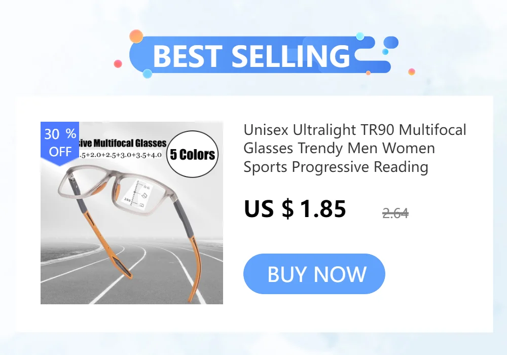TR90 Photochromic Multifocal Reading Glasses Men Women Blue Light Blocking Progressive Eyewear Near Far Sunglasses for Sports