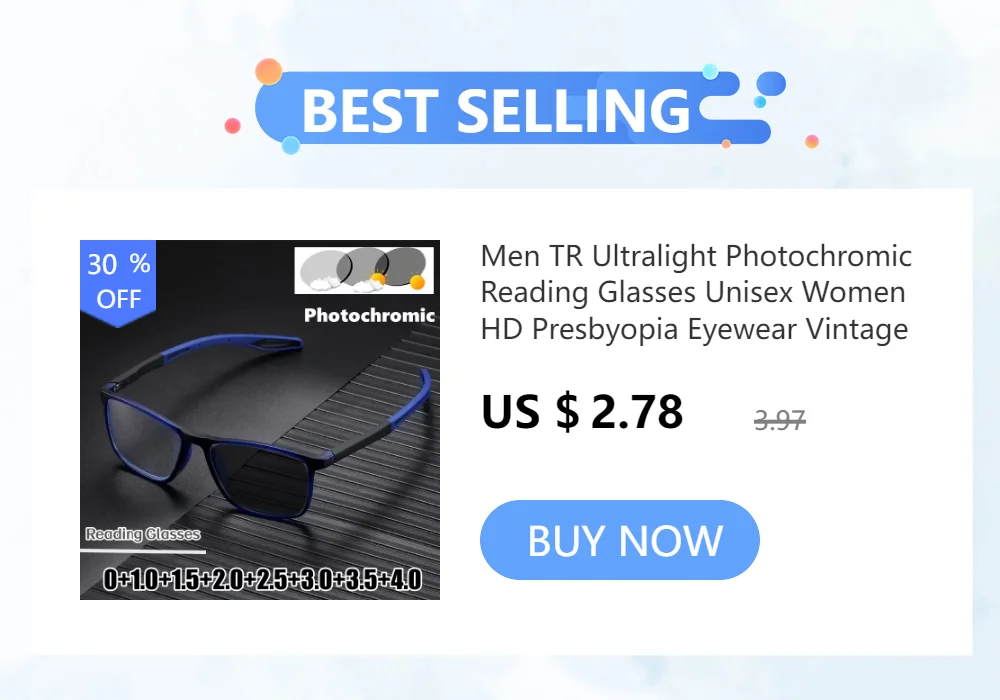 TR90 Photochromic Multifocal Reading Glasses Men Women Blue Light Blocking Progressive Eyewear Near Far Sunglasses for Sports