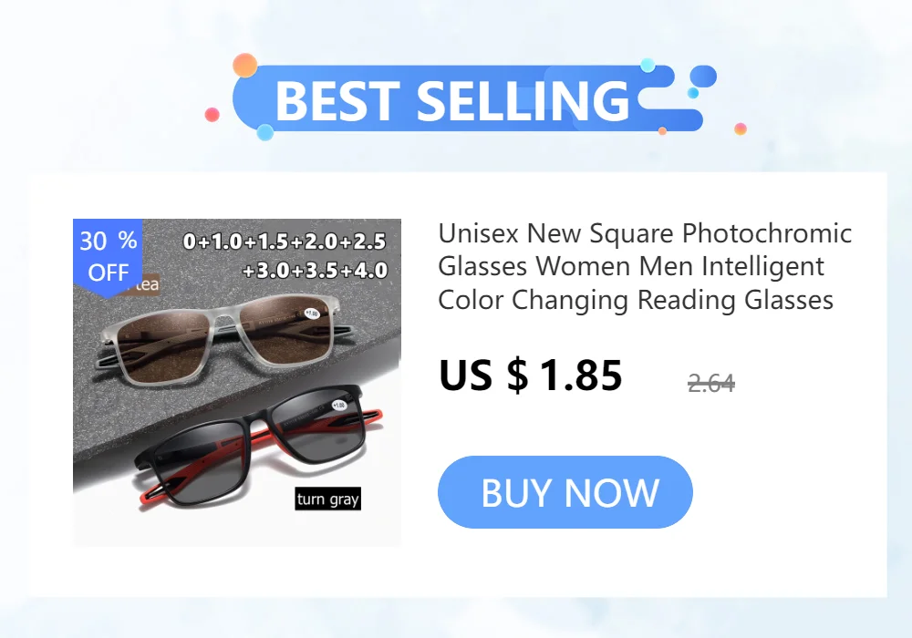 TR90 Photochromic Multifocal Reading Glasses Men Women Blue Light Blocking Progressive Eyewear Near Far Sunglasses for Sports