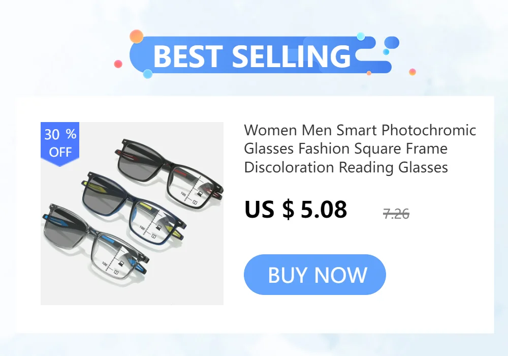 TR90 Photochromic Multifocal Reading Glasses Men Women Blue Light Blocking Progressive Eyewear Near Far Sunglasses for Sports