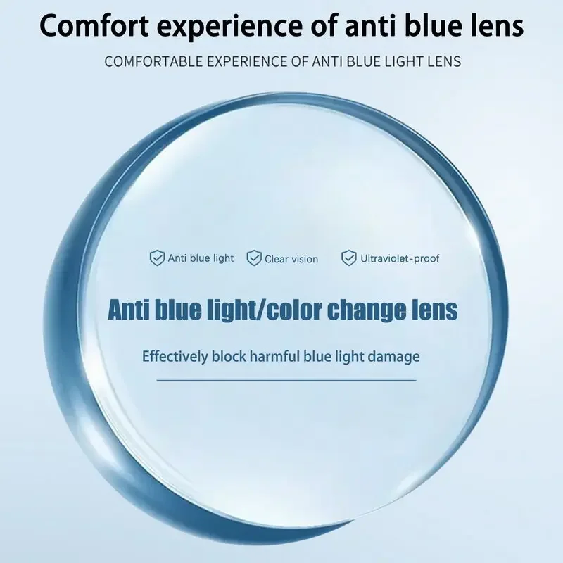 TR90 Photochromic Multifocal Reading Glasses Men Women Blue Light Blocking Progressive Eyewear Near Far Sunglasses for Sports