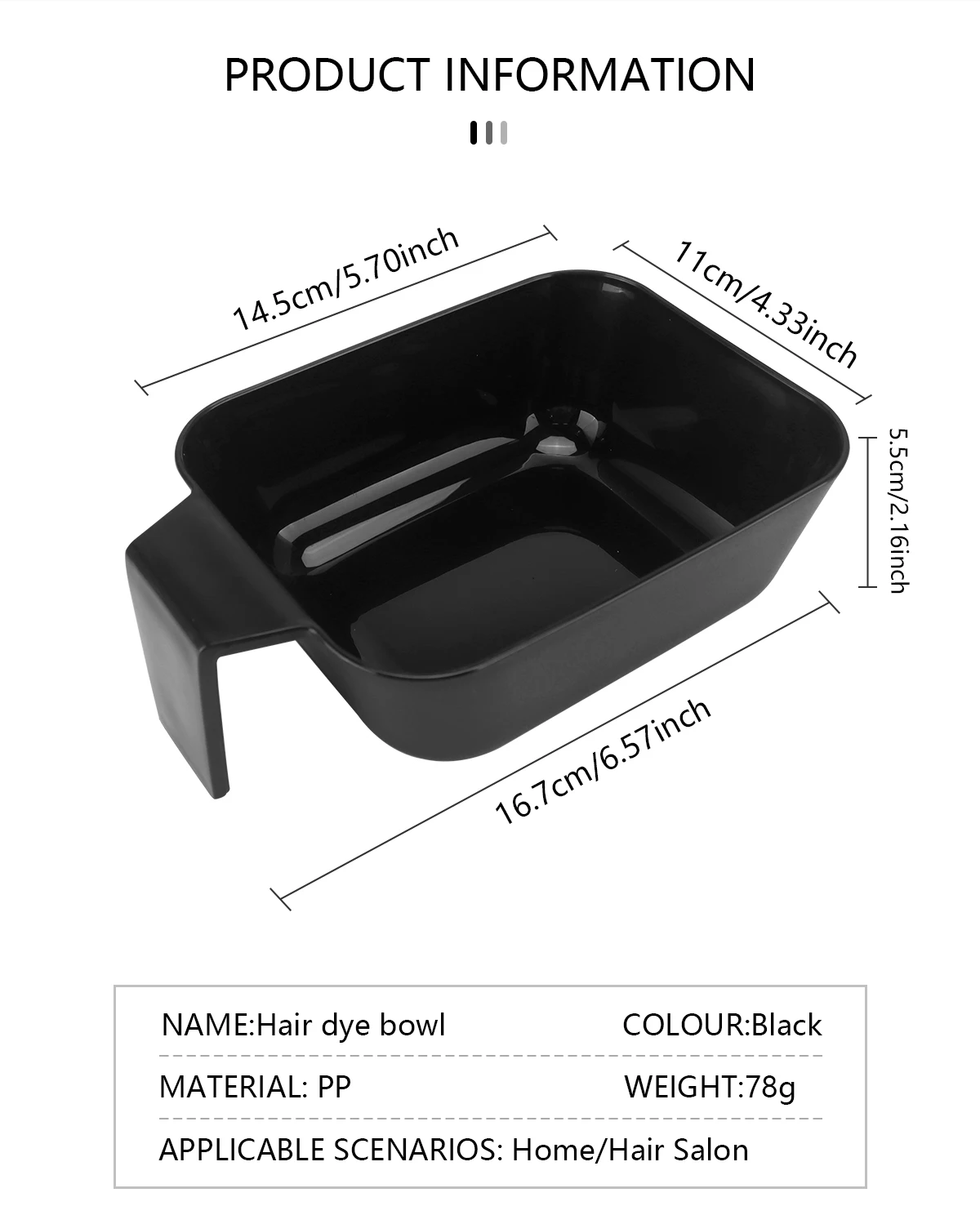 Plastic Hairdressing Cream Hair Color Mix Stirrer Rod Hair Dyeing Brush Salon Styling Tools Professional Barber Accessories