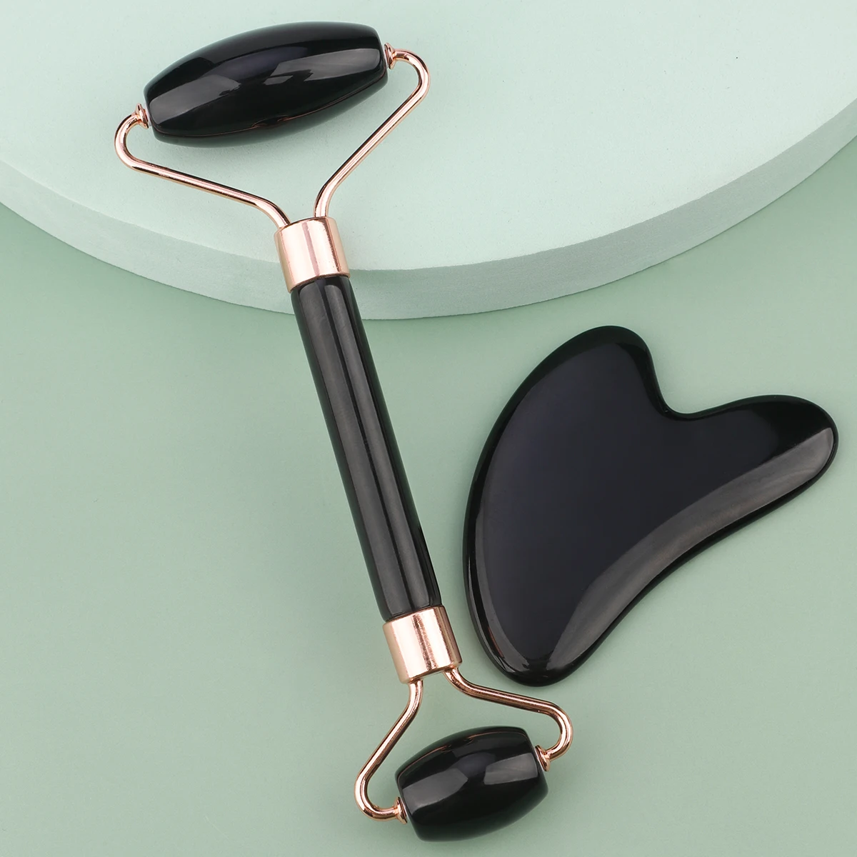 Double Chin Reducer Massage Roller Gua Sha Face Roller Facial Roller Skin Care Tools Resin Facial Massage For Face, Eyes, Neck