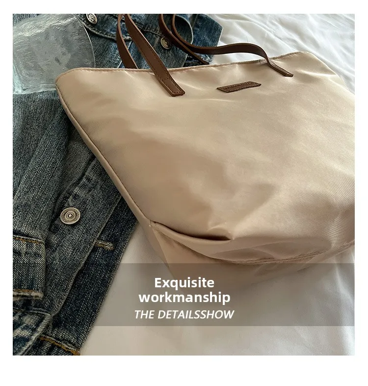 Casual Tote Bag for Women Closure Stylish Letter Label Zipper Large Capacity Ladies Shoulder Bag purses and handbags Bolsa