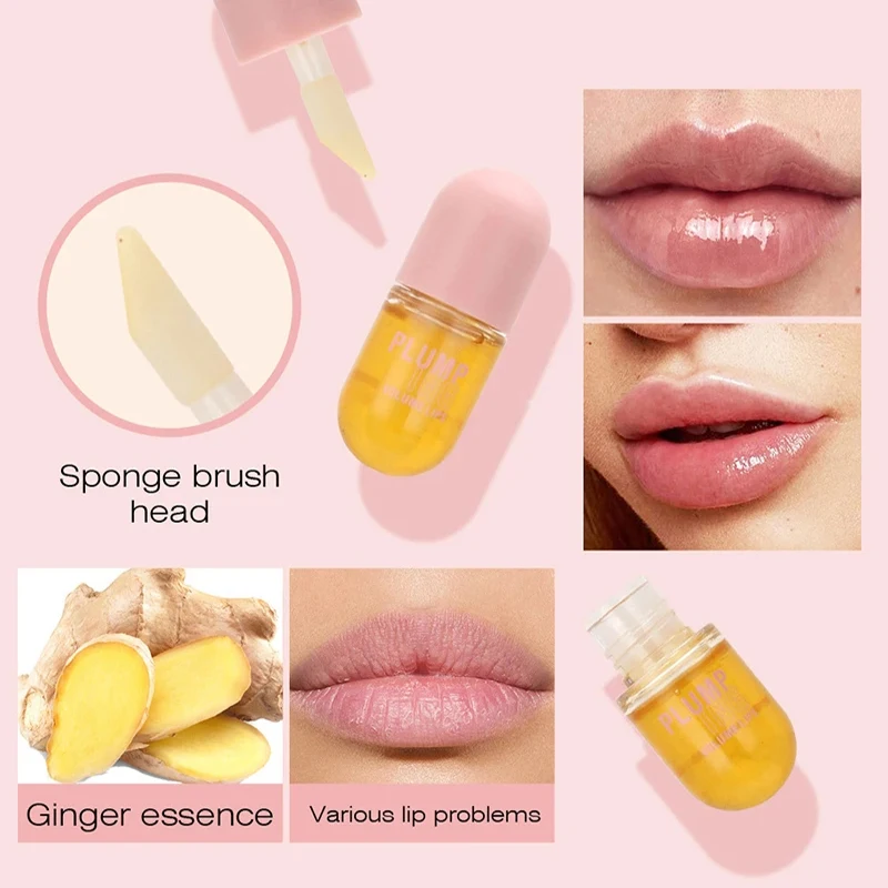 Long Lasting Lip Plumper Oil Instant Volumising Enhancer Lip Serum Collagen Lips Volume Lipgloss Sexy Cosmetic Volume Increases
