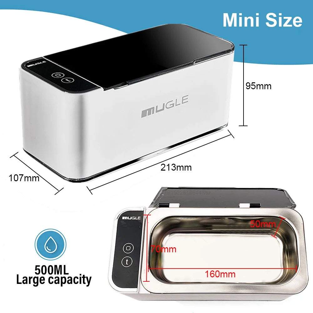 Ultrasonic Cleaner Ultrasound Glasses Jewelry Cleaner High Frequency Ultrasound Cleaning Bath Ultrasonic Glasses Washing Machine