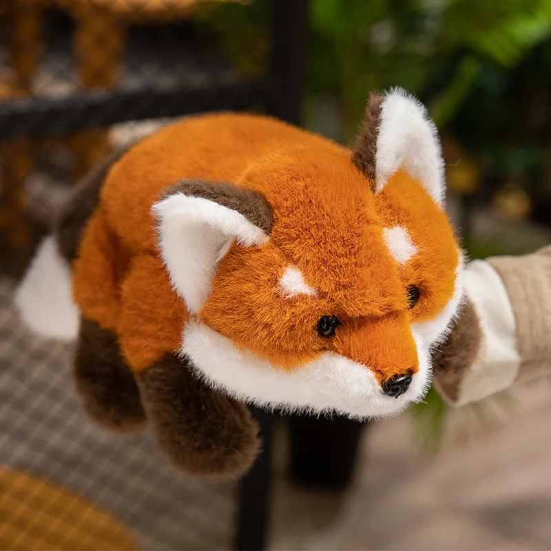 30-60cm New Kawaii Fox Plush Toys Cartoon Stuffed Animal Lovely Soft Cuddly Baby Plushie Doll Lie Prone Toy for Girls Gift Decor