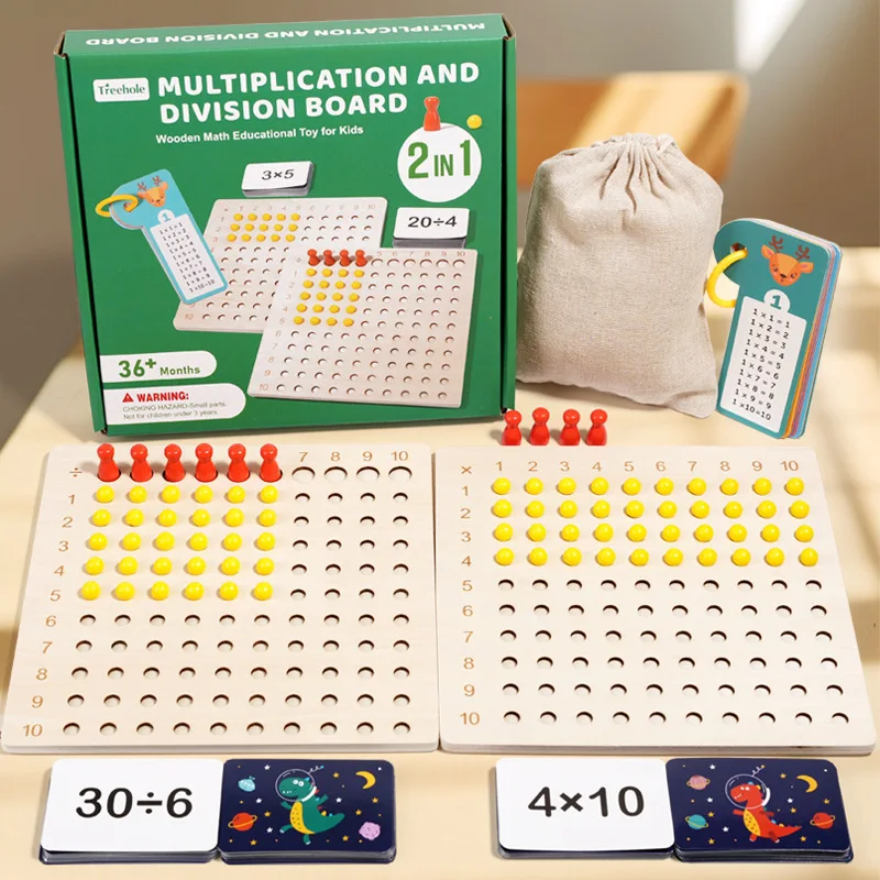 Montessori 99 Multiplication Board Maths Teaching Aid Multiplication and Division Board Early Education Children's Puzzle Toys