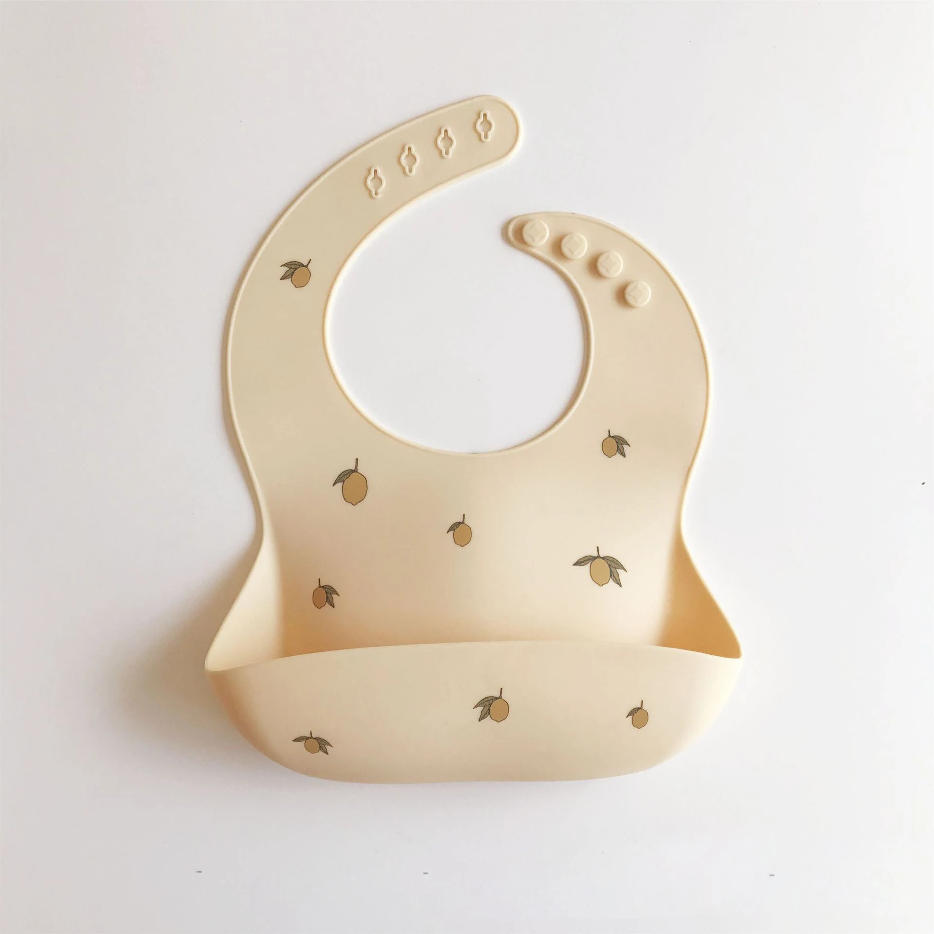 New Baby Silicone Bibs Waterproof Bib Flexible Saliva Towel Lemon Cherry Children Newborn Toddle Boys Girls Feeding Cloth Scarf