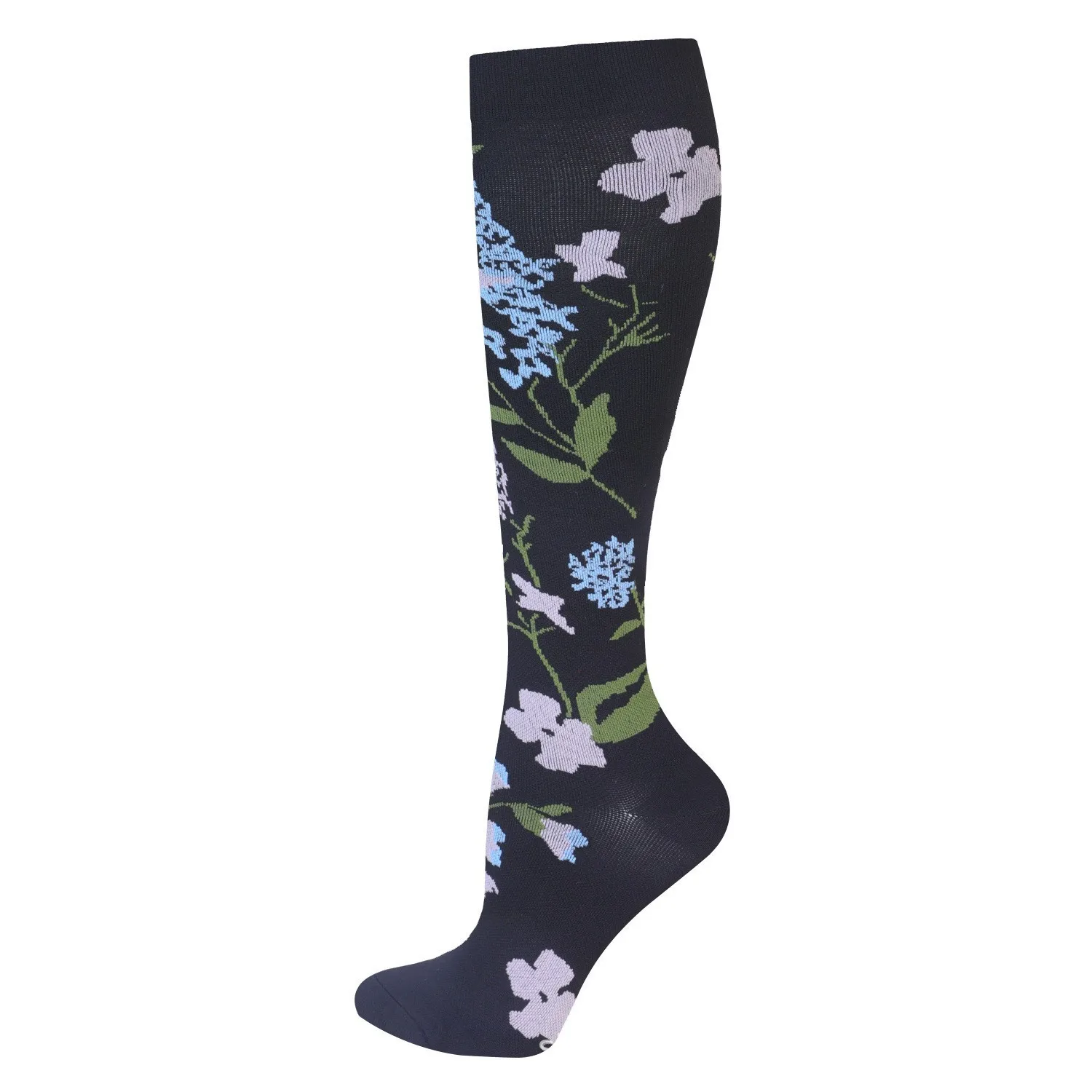 HYSAIXIA brand Vein Elastic Cycling Sports Compression Socks Jumping Rope Compress Stockings Men Women Pressure Grass Patterns