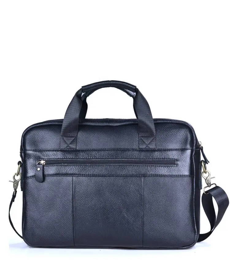 Men Genuine Leather Handbags Casual Leather Laptop Bags Male Business Travel Messenger Bags Men's Crossbody Shoulder Bag
