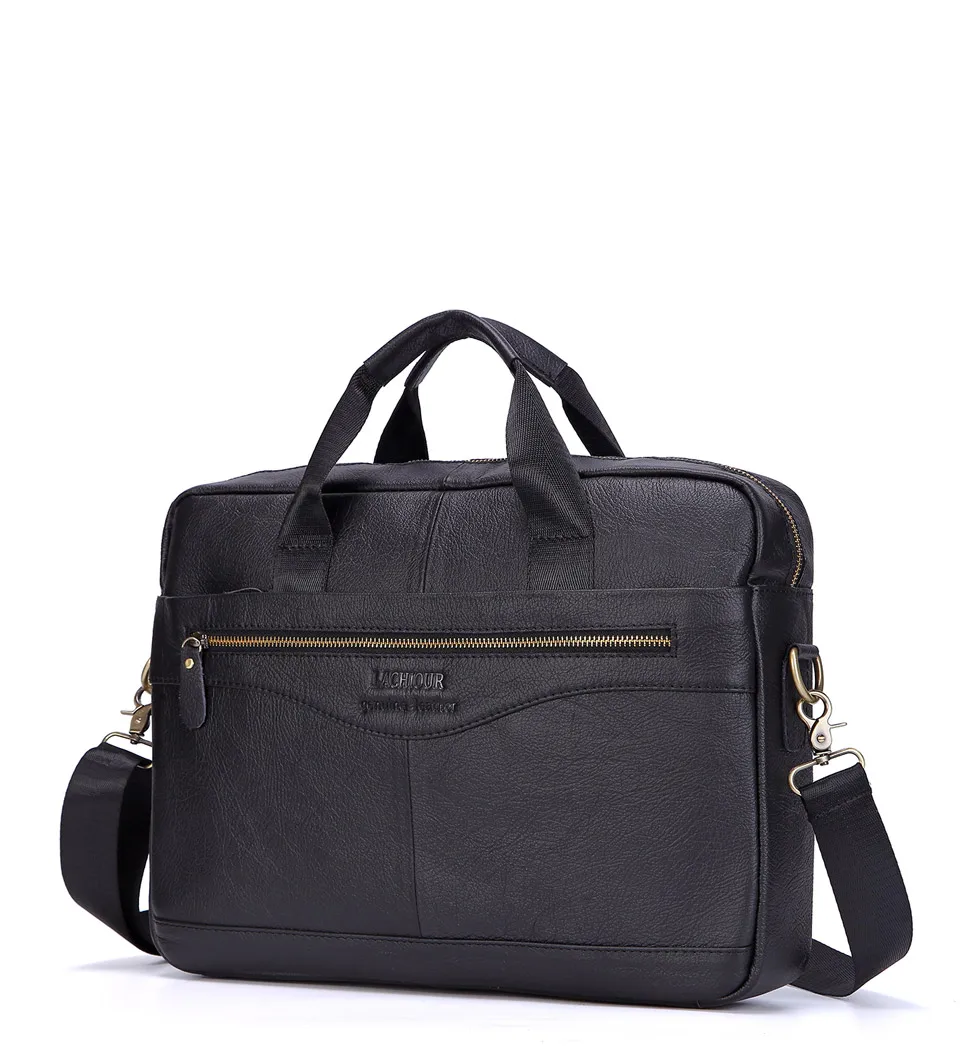 Men Genuine Leather Handbags Casual Leather Laptop Bags Male Business Travel Messenger Bags Men's Crossbody Shoulder Bag