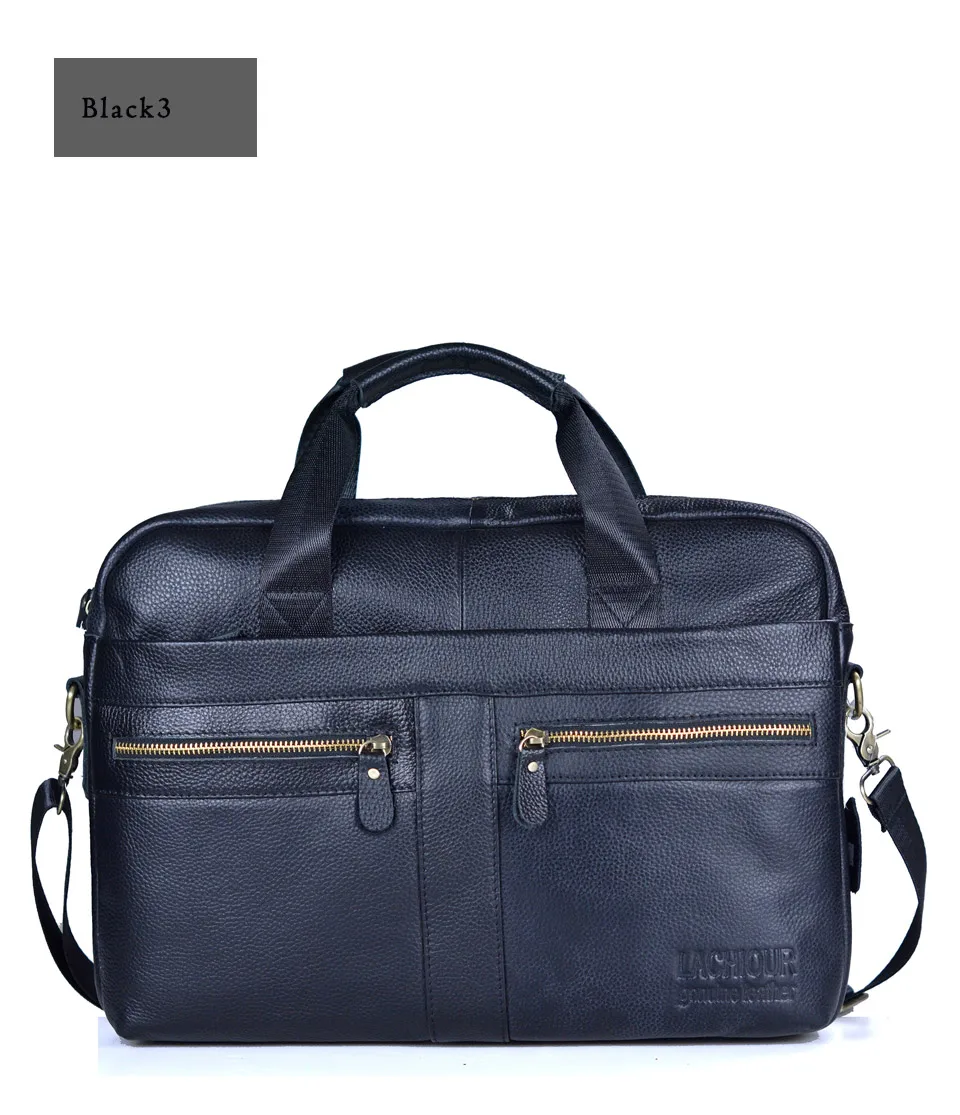 Men Genuine Leather Handbags Casual Leather Laptop Bags Male Business Travel Messenger Bags Men's Crossbody Shoulder Bag