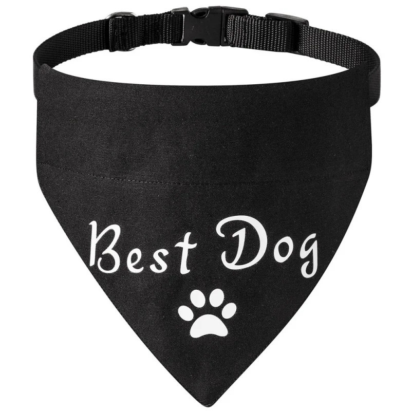Solid Dog Saliva Towel Fashion Dog Bandanas Adjustable Puppy Triangle Cotton Cat Neckerchief Pet Collars Chihuahua Pet Supplies
