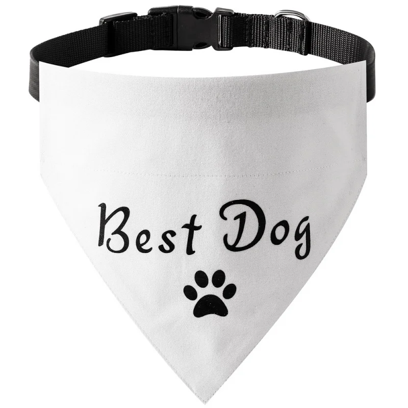 Solid Dog Saliva Towel Fashion Dog Bandanas Adjustable Puppy Triangle Cotton Cat Neckerchief Pet Collars Chihuahua Pet Supplies
