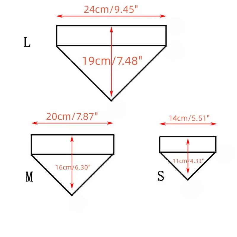 Solid Dog Saliva Towel Fashion Dog Bandanas Adjustable Puppy Triangle Cotton Cat Neckerchief Pet Collars Chihuahua Pet Supplies