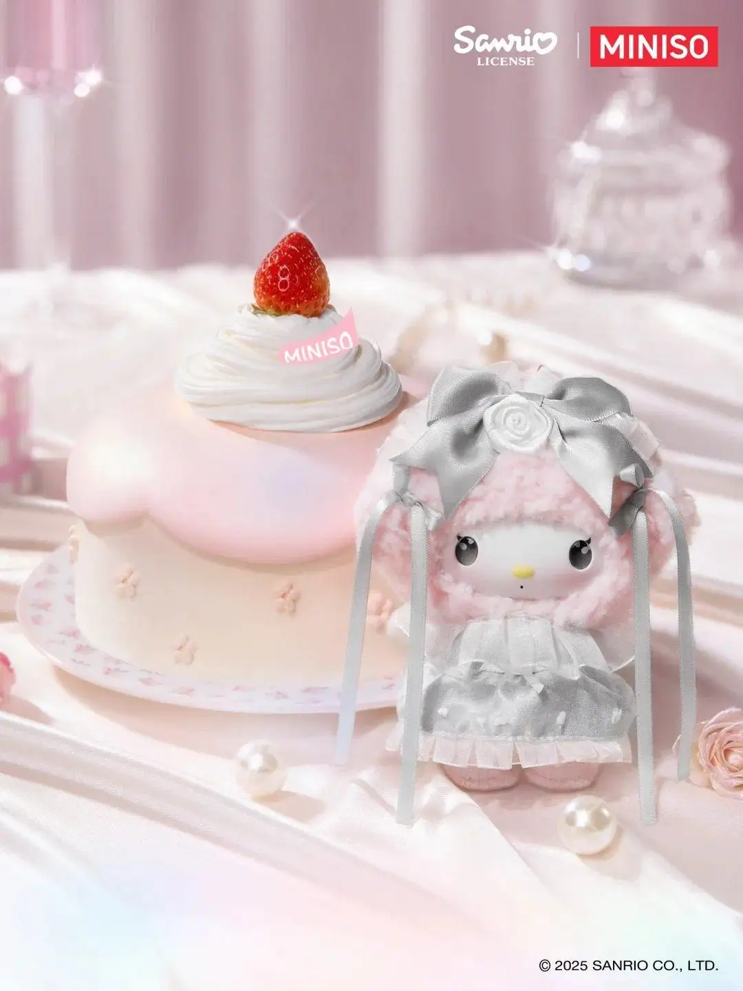 Genuine Sanrio Rose Garden Dream Vinyl Plush Blind Boxes Cute Figure Dolls Mystery box Pendant Decor Toys Birthday Gift for Girl