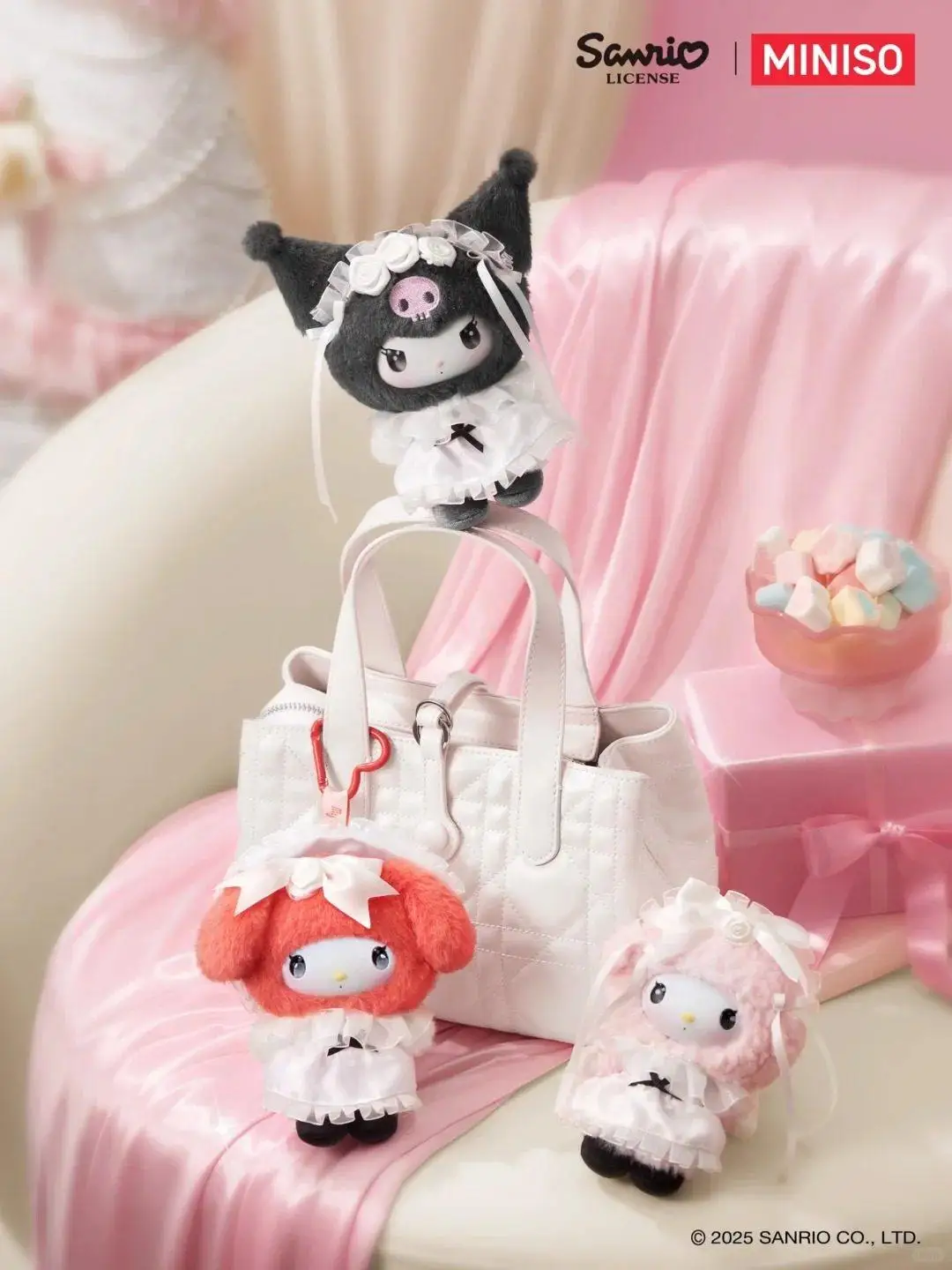 Genuine Sanrio Rose Garden Dream Vinyl Plush Blind Boxes Cute Figure Dolls Mystery box Pendant Decor Toys Birthday Gift for Girl