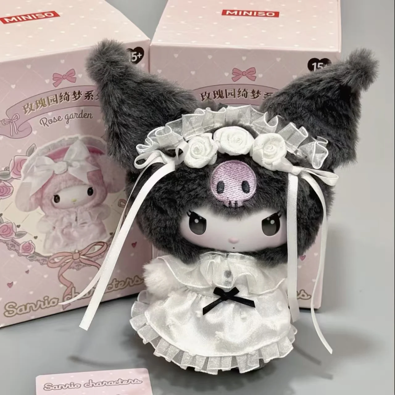 Genuine Sanrio Rose Garden Dream Vinyl Plush Blind Boxes Cute Figure Dolls Mystery box Pendant Decor Toys Birthday Gift for Girl