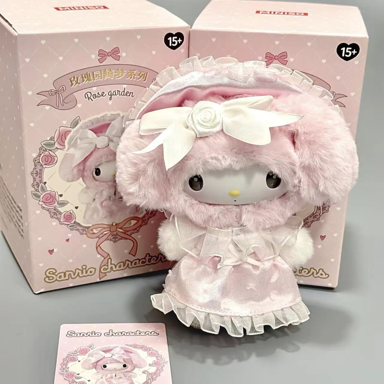 Genuine Sanrio Rose Garden Dream Vinyl Plush Blind Boxes Cute Figure Dolls Mystery box Pendant Decor Toys Birthday Gift for Girl