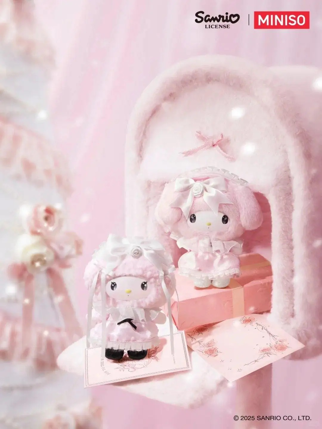 Genuine Sanrio Rose Garden Dream Vinyl Plush Blind Boxes Cute Figure Dolls Mystery box Pendant Decor Toys Birthday Gift for Girl