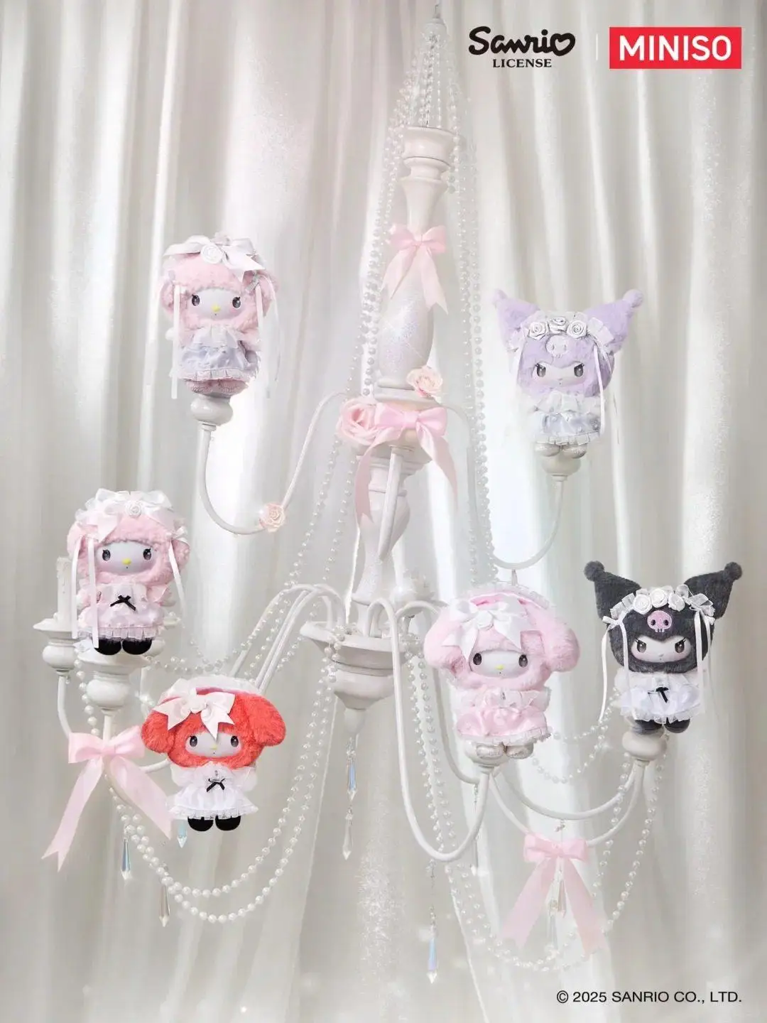 Genuine Sanrio Rose Garden Dream Vinyl Plush Blind Boxes Cute Figure Dolls Mystery box Pendant Decor Toys Birthday Gift for Girl
