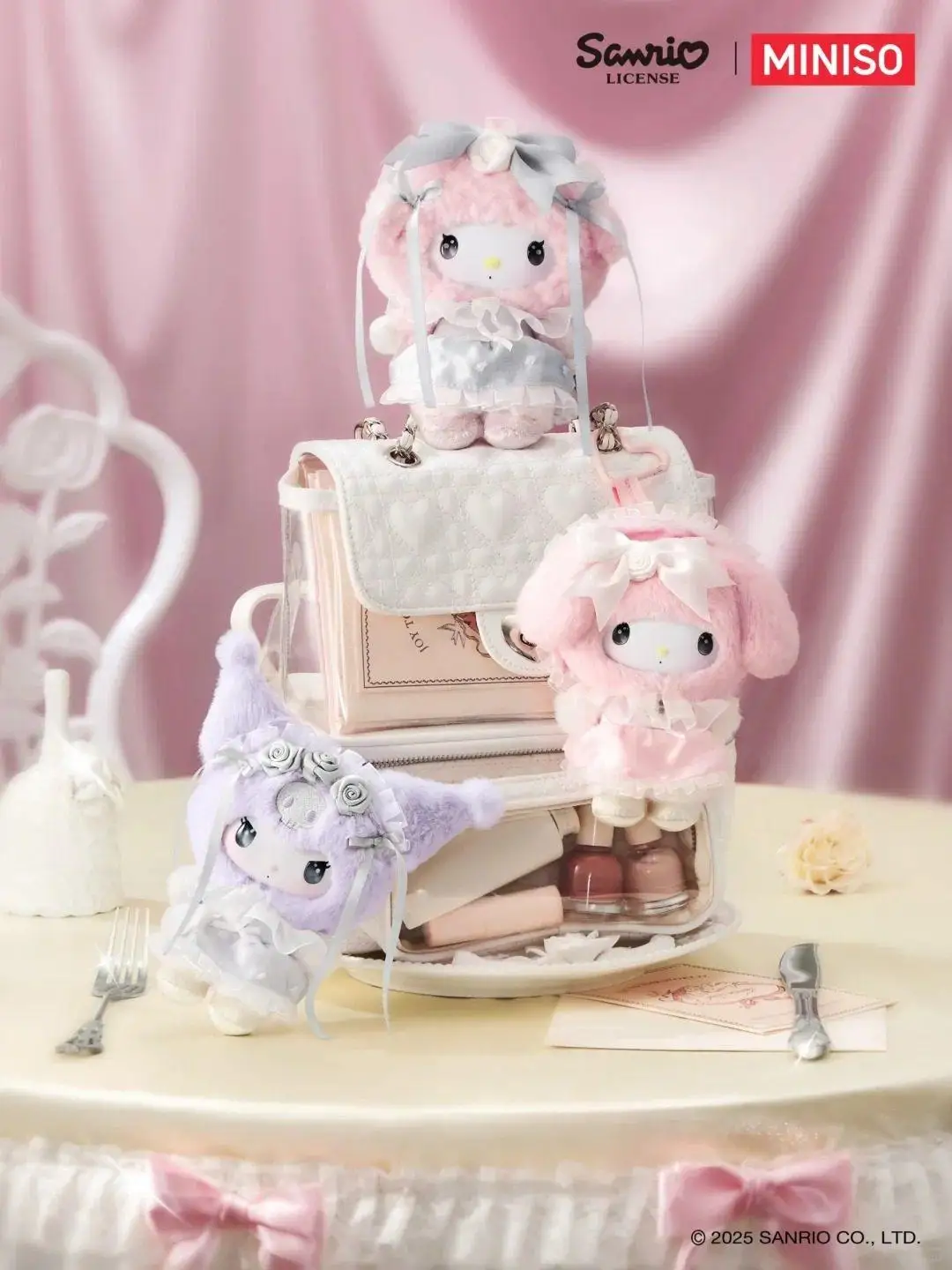 Genuine Sanrio Rose Garden Dream Vinyl Plush Blind Boxes Cute Figure Dolls Mystery box Pendant Decor Toys Birthday Gift for Girl