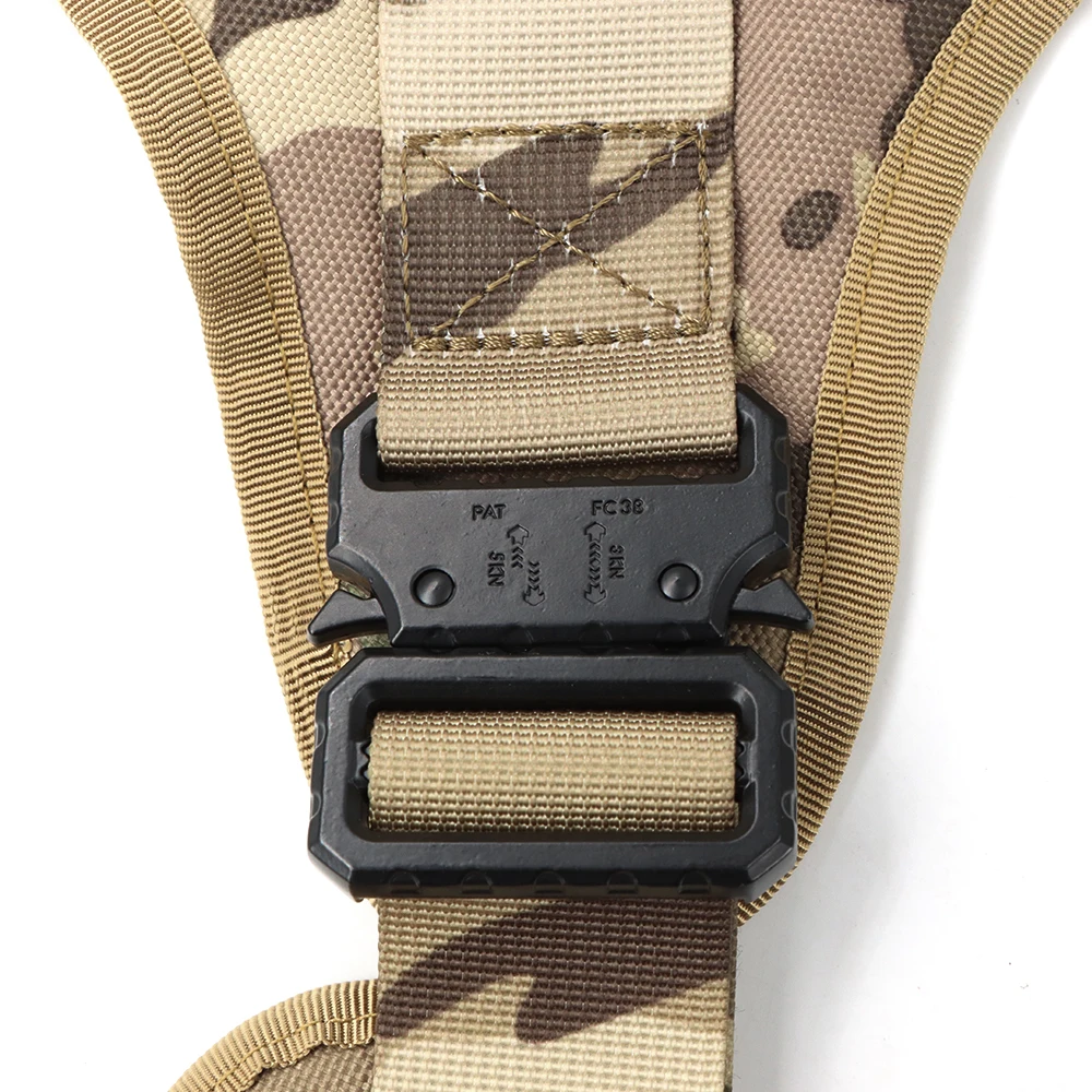 Military Large Dogs Harness Leash Molle Pouches Pet Golden Retriever Training Vest Tactical Harnesses For Dog Accessories