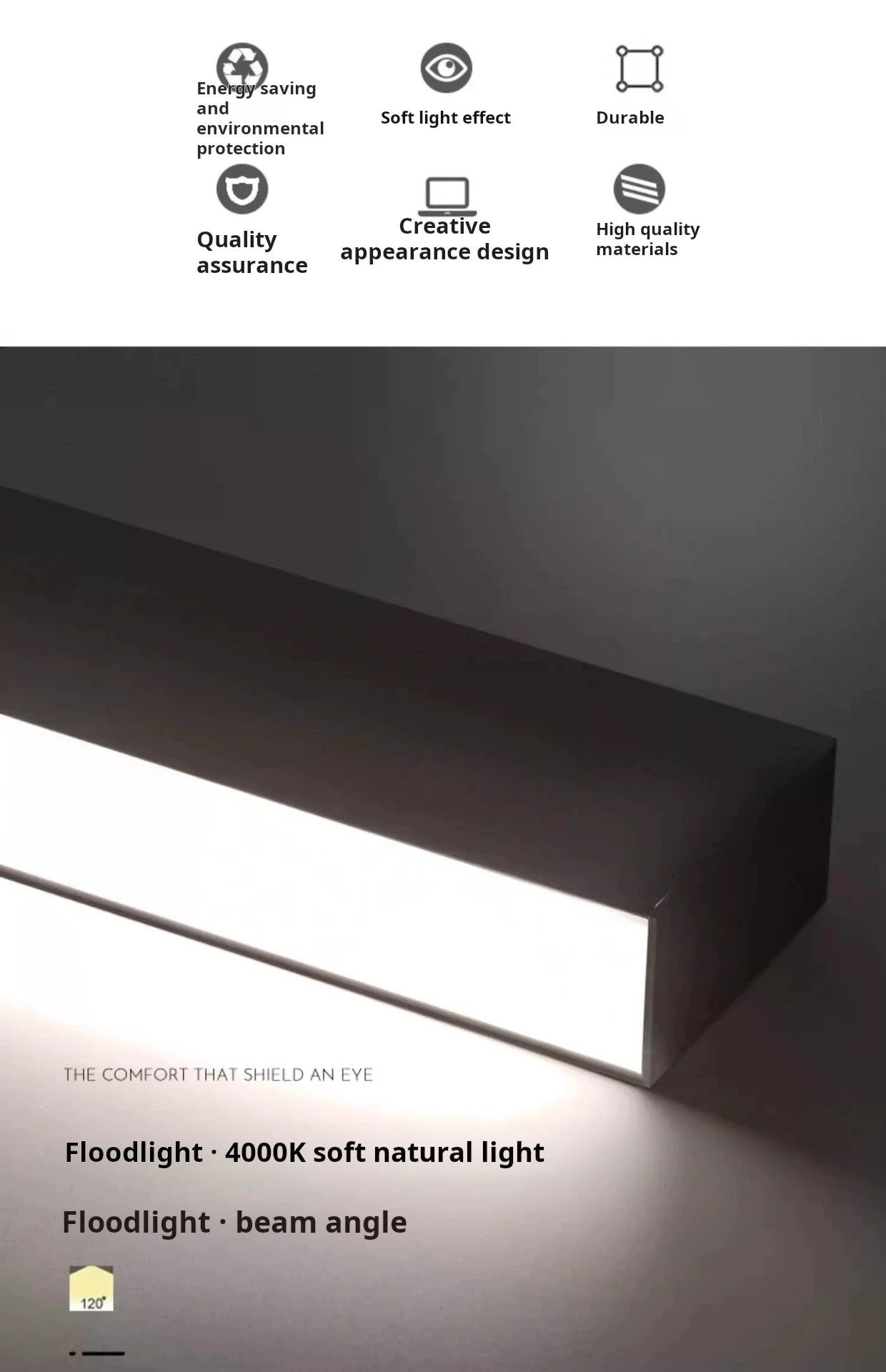 Modern Minimalist, Bar Shaped, Balcony, Bedroom, Living Room, Foyer, Bedside, Ceiling Light, Eye Protection LED Home Decoration
