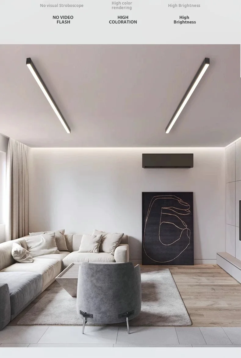 Modern Minimalist, Bar Shaped, Balcony, Bedroom, Living Room, Foyer, Bedside, Ceiling Light, Eye Protection LED Home Decoration