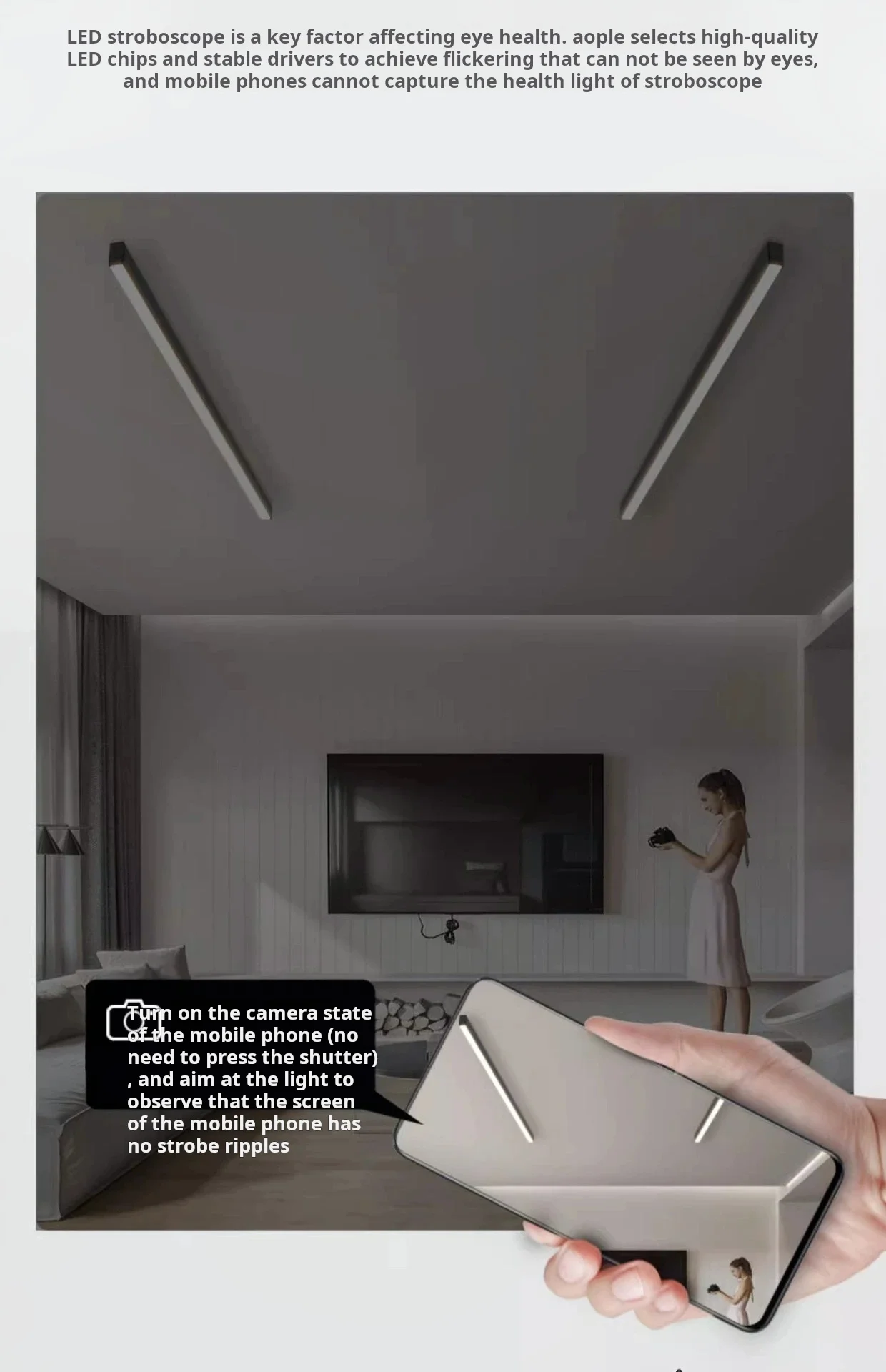 Modern Minimalist, Bar Shaped, Balcony, Bedroom, Living Room, Foyer, Bedside, Ceiling Light, Eye Protection LED Home Decoration