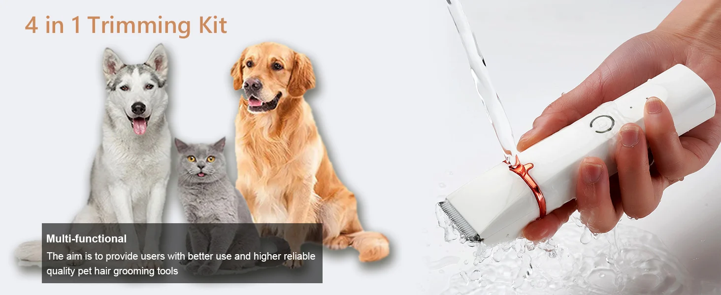 Professional Dog Hair Clipper Pet Trimmer Cat Shaver Animal Foot Hair Cutting Machine Grooming Kit for Sheeps Rabbits