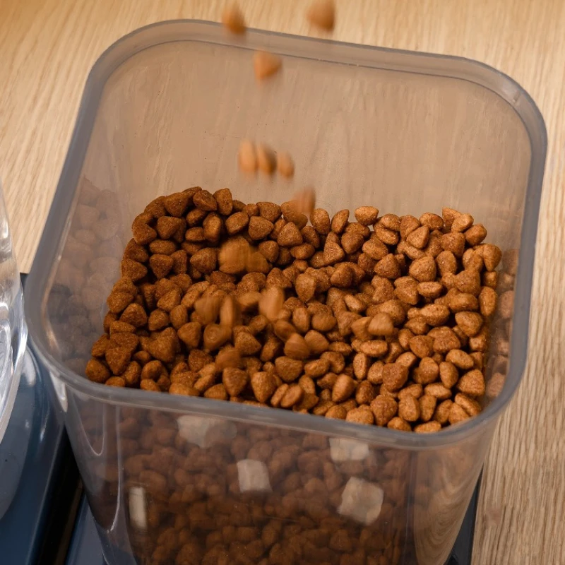 1.2L/1.5L Pet Automatic Feeder Plastic Large Capacity Cat Dog Water Dispenser Feeder Set 3 Colors 2 Styles