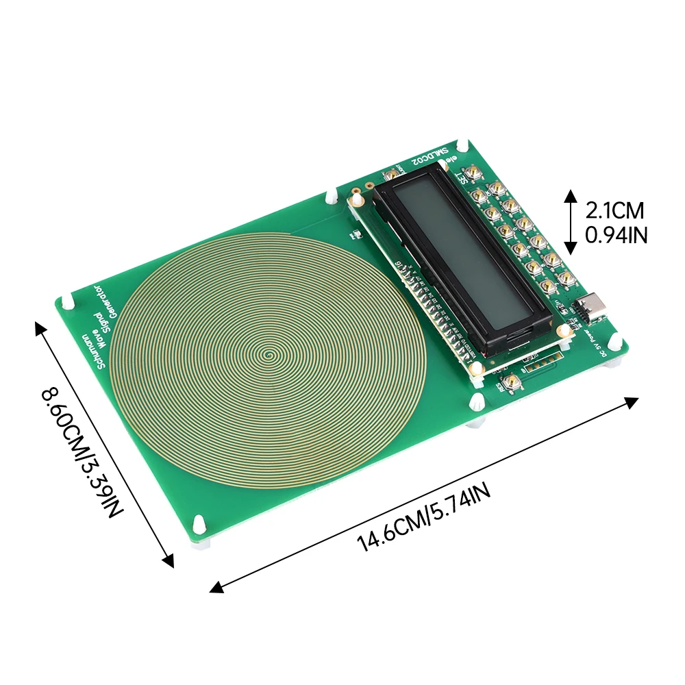 Adjustable 0.1Hz-100000Hz 7.83HZ Schumann Resonance Ultra-low Frequency Pulse Wave Generator Audio Resonator DC 5V