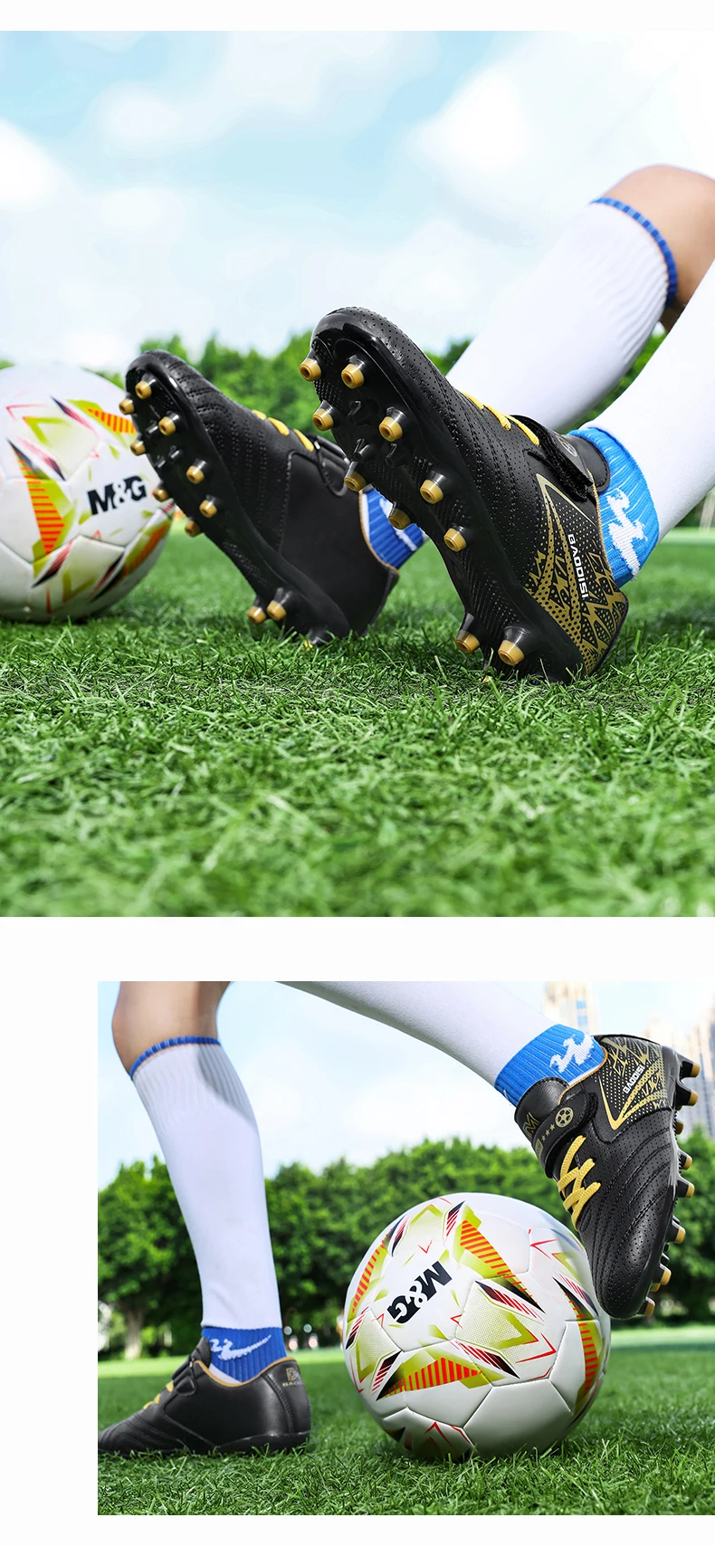 New Children Soccer Boots Sports Society Field Boy Football Shoes Futsal Fast Indoor Sneaker Original Ankle Cleats Football Boot