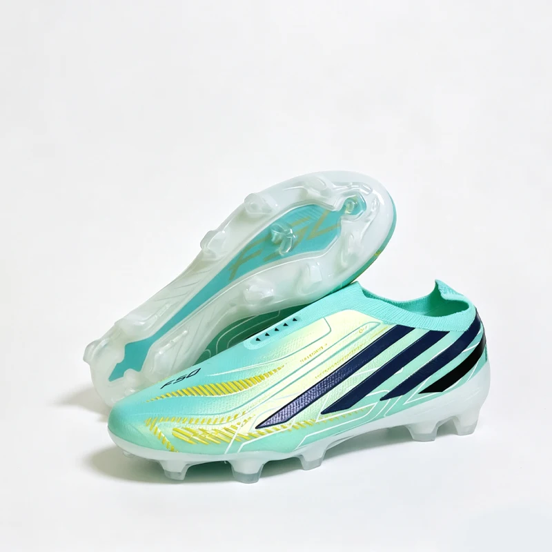 T477 Without-lace Premium Quality Mens Soccer Shoes TF/FG Training Football Sneakers Turf Soccer Cleats Chuteira Campo 35-45