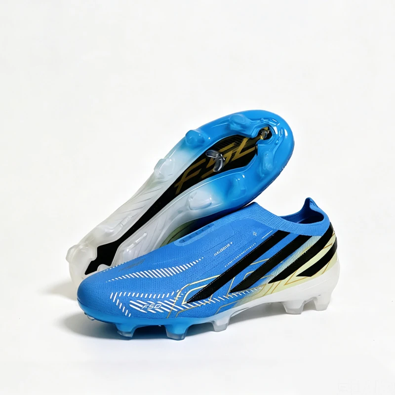 T477 Without-lace Premium Quality Mens Soccer Shoes TF/FG Training Football Sneakers Turf Soccer Cleats Chuteira Campo 35-45