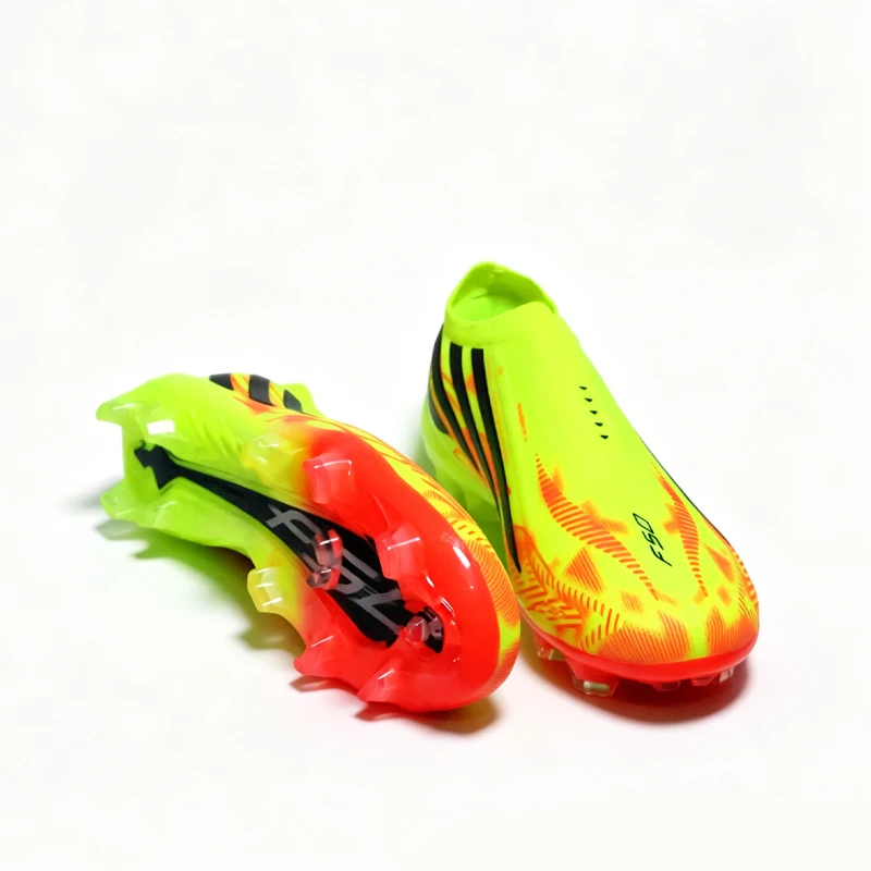 T477 Without-lace Premium Quality Mens Soccer Shoes TF/FG Training Football Sneakers Turf Soccer Cleats Chuteira Campo 35-45