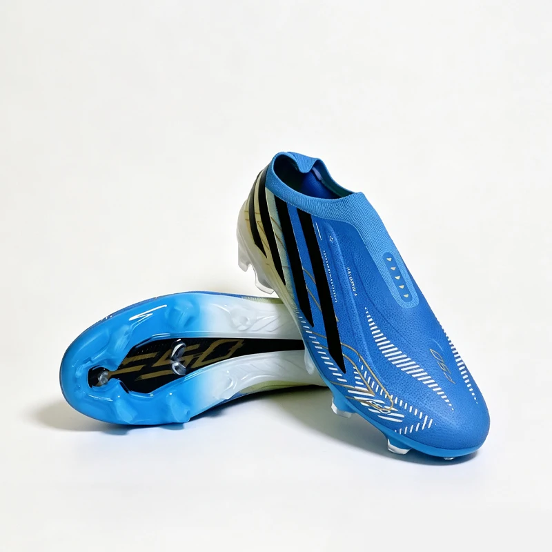 T477 Without-lace Premium Quality Mens Soccer Shoes TF/FG Training Football Sneakers Turf Soccer Cleats Chuteira Campo 35-45